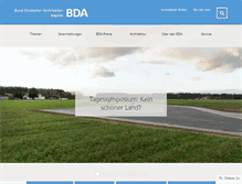 Tablet Screenshot of bda-bayern.de